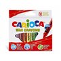 Carioca Maxi Pack com 12 giz de cera - Cores vibrantes - Laváveis - Corpo com 12 mm de diâmetro - Cores sortidas