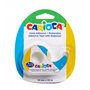 Suporte para rolo de fita adesiva Carioca + fita adesiva transparente 19 mm x 33 m - Não amarela - Ideal para papel e cartão