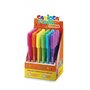 Carioca Fiorella - Conjunto com 30 Canetas Neon - Ponta Esferográfica - Corpo Transparente Fluorescente - Escrita Brilhante e Co