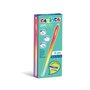 Caneta Carioca Oops Easy Apagável com Ponta de 0,7 mm - Tinta Termossensível - Corpo com Efeito Degradê - Borracha Dupla - Verme