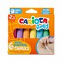 Giz de cera multicolorido Carioca Maxi para bebês, pacote com 6 unidades - Sem poeira - Recomendado para crianças a partir de 24