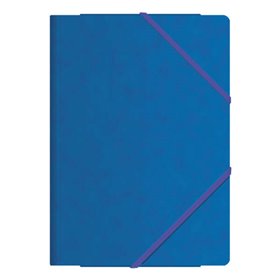 Pastas Dohe com três abas e elástico - Tamanho A4 - Fabricadas em cartão de alta qualidade - Laminadas - Fecho elástico plano