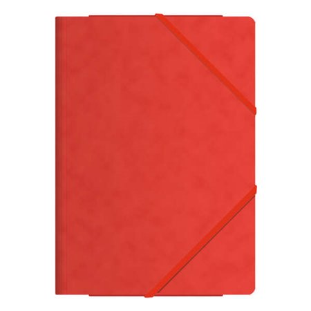 Pasta Dohe com Elástico e Três Abas - Tamanho A4 - Fabricada em Cartão de Alta Qualidade - Laminada - Fecho Elástico Plano