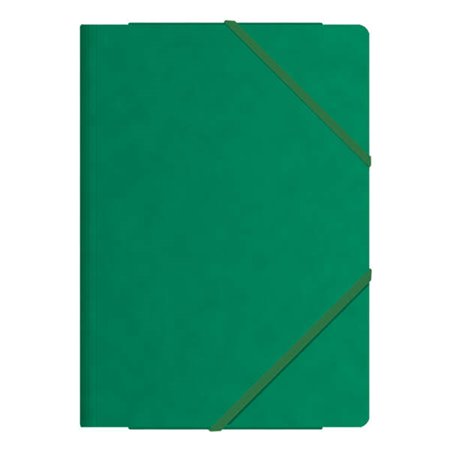 Pastas elásticas Dohe com três abas - Tamanho A4 - Papelão premium - Laminado - Fecho elástico plano