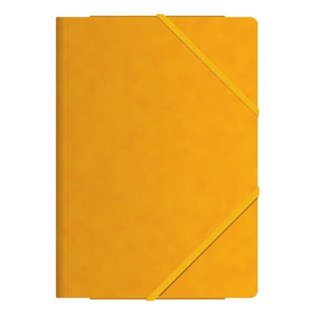 Pastas elásticas Dohe com três abas - Tamanho A4 - Papelão premium - Laminado - Fecho elástico plano