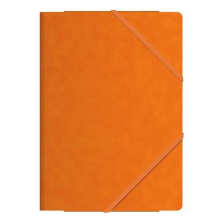 Pastas elásticas Dohe com três abas - Tamanho A4 - Papelão premium - Laminado - Fecho elástico plano