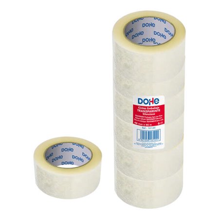 Vedação silenciosa de polipropileno Dohe 48 mm x 66 m - Transparente