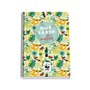 Caderno espiral Dohe WWF Tropic, tamanho fólio, 80 folhas, quadriculado de 4 mm com margem - capa dura, impressão colorida e lam