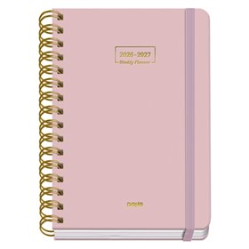 Agenda Escolar Premium Dohe 26/27 - Formato A5 - Visão Semanal - Papel Offset Creme 80g - Capa de Cartão Laminado - Encadernação
