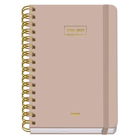 Agenda Escolar Premium Dohe 26/27 - Formato A5 - Visão Semanal - Papel Offset Creme 80g - Capa em Cartão Laminado - Encadernação