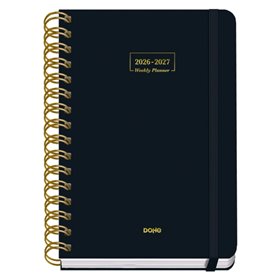Agenda Escolar Premium Dohe 26/27 - Formato A5 - Um dia por página - Papel offset creme 80g - Capa de cartão laminado - Encadern