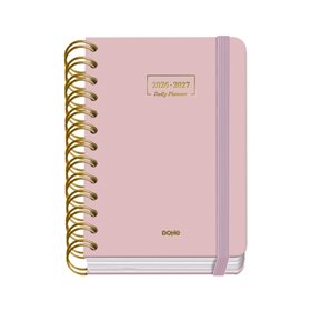 Agenda Escolar Premium Dohe 26/27 - Formato A6 - Um dia por página - Papel offset creme 80g - Capa de cartão laminado - Encadern