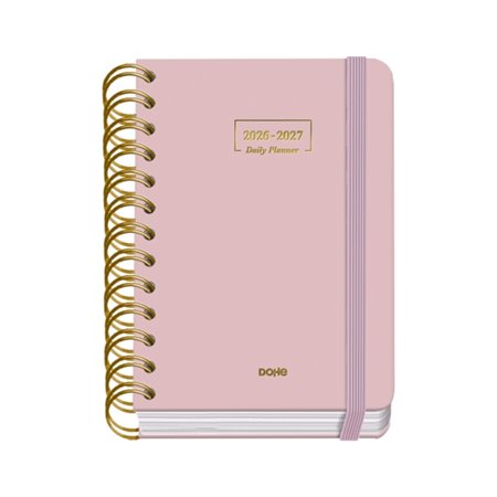 Agenda Escolar Premium Dohe 26/27 - Formato A6 - Um dia por página - Papel offset creme 80g - Capa de cartão laminado - Encadern