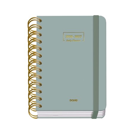 Agenda Escolar Premium Dohe 26/27 - Formato A6 - Um dia por página - Papel offset creme 80g - Capa de cartão laminado - Encadern