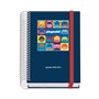 Agenda Escolar Dohe Prime Playmobil 26/27 - Formato A6 - Um dia por página - Papel offset creme 70g - Capa de cartão laminado - 