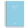 Agenda Escolar Dohe Basic Serenity 26/27 - Formato A5 - Visão Semanal - Papel Offset Creme 70g - Capa de Cartão Laminado - Encad