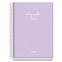 Agenda Escolar Dohe Basic Serenity 26/27 - Formato A5 - Visão Semanal - Papel Offset Creme 70g - Capa de Cartão Laminado - Encad