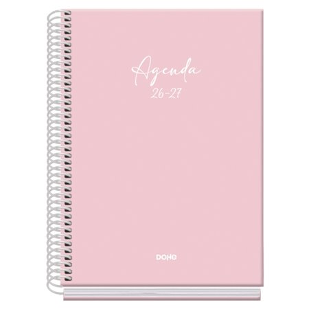 Agenda Escolar Dohe Basic Serenity 26/27 - Formato A5 - Um dia por página - Papel offset creme 70g - Capa de cartão laminado - E