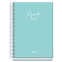 Agenda Escolar Dohe Basic Serenity 26/27 - Formato A5 - Um dia por página - Papel offset creme 70g - Capa de cartão laminado - E