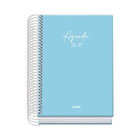 Agenda Escolar Dohe Basic Serenity 26/27 - Formato A6 - Um dia por página - Papel offset creme 70g - Capa de cartão laminado - E