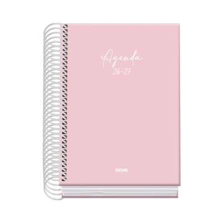 Agenda Escolar Dohe Basic Serenity 26/27 - Formato A6 - Um dia por página - Papel offset creme 70g - Capa de cartão laminado - E