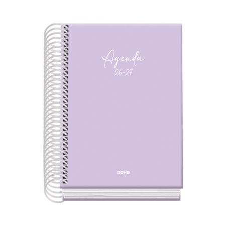 Agenda Escolar Dohe Basic Serenity 26/27 - Formato A6 - Um dia por página - Papel offset creme 70g - Capa de cartão laminado - E