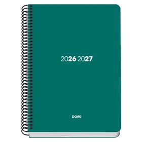 Agenda Escolar Dohe Basic Element 26/27 - Formato A5 - Visão Semanal - Papel Offset Creme 70g - Capa de Cartão Laminado - Encade