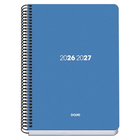 Agenda Escolar Dohe Basic Element 26/27 - Formato A5 - Um dia por página - Papel offset creme 70g - Capa de cartão laminado - En