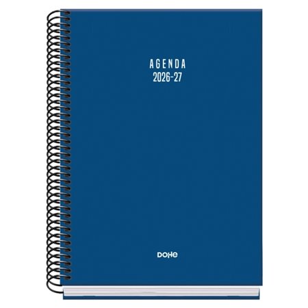 Agenda Escolar Dohe Basic Colour Vibes 26/27 - Formato A5 - Um dia por página - Papel offset creme 70g - Capa de cartão laminado