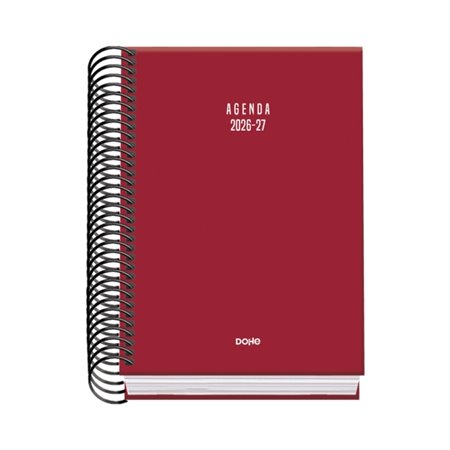 Agenda Escolar Dohe Basic Colour Vibes 26/27 - Formato A6 - Um dia por página - Papel offset creme 70g - Capa de cartão laminado