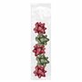 Dohe Chic Pacote com 5 Laços para Presente - Formato de Estrela - Tamanho 5,6cm - Cores Vermelho e Verde