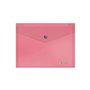 Envelope para documentos Dohe A5 - Fecho de pressão - Polipropileno translúcido de 150 mícrons - Rosa