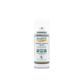 Spray desinfetante para superfícies Ewent - 100ml - Fórmula com detergente - Eliminador de odores - Cor transparente
