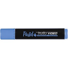 Marcador fluorescente pastel Tratto Video - Ponta chanfrada - Tinta à base de água - Secagem rápida - Azul mirtilo