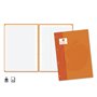 Pacote de Refil Extra Dourado com 80 Folhas, 90gsm, Quadriculado 4x4 - Formato A4 - 4 Furos e Faixa Laranja