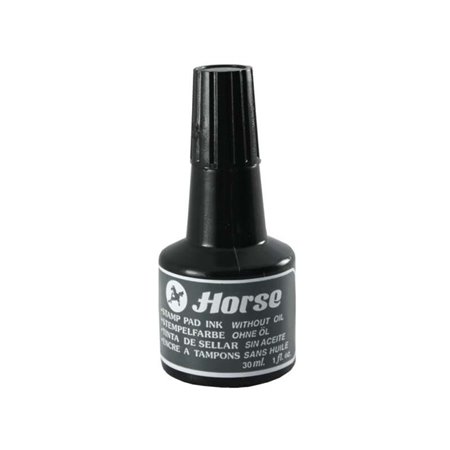Frasco de tinta Horse de 30ml para tampão - Sem óleo - Preto
