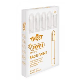 Bastão de pintura facial Jovi Twist - Hipoalergênico - À base de água - Fácil aplicação - Ótima cobertura - Secagem rápida - Fác