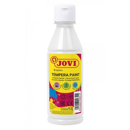 Tinta têmpera líquida Jovi 250ml - À base de água - Pronta para uso - Alto rendimento - Secagem rápida - Excelente fluidez - Ade