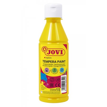 Tinta têmpera líquida Jovi 250ml - À base de água - Pronta para uso - Alto rendimento - Secagem rápida - Excelente fluidez - Ade