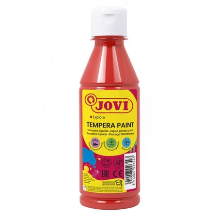Tinta têmpera líquida Jovi 250ml - À base de água - Pronta para uso - Alto rendimento - Secagem rápida - Excelente fluidez - Ade