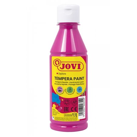 Tinta têmpera líquida Jovi 250ml - À base de água - Pronta para uso - Alto rendimento - Secagem rápida - Excelente fluidez - Ade
