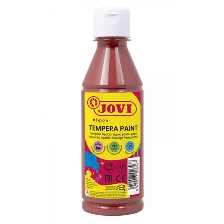 Tinta têmpera líquida Jovi 250ml - À base de água - Pronta para uso - Alto rendimento - Secagem rápida - Excelente fluidez - Ade