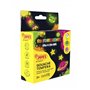 Conjunto de 4 potes de tinta têmpera Jovi Guache de 35ml - Têmpera escolar - Cores fluorescentes - Brilha no escuro - Secagem rá