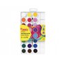 Conjunto Jovi com 24 pastilhas de aquarela de 22 mm + pincel - Cores vibrantes - Fáceis de misturar - Cores sortidas