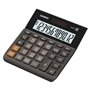Calculadora de mesa Casio MH-12 - Visor LCD extragrande de 12 dígitos - Alimentação solar e por bateria - Preta