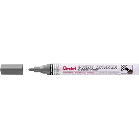 Marcador de tinta Pentel - Ponta média de 4,5 mm - Permanente em todas as superfícies - Resistente à luz e à água - Corpo de alu