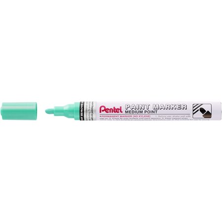 Marcador de tinta Pentel - Ponta média de 4,5 mm - Permanente em todas as superfícies - Resistente à luz e à água - Corpo de alu
