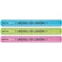 Régua flexível Maped Twist'n Flex de 30 cm - Inquebrável - Dupla graduação - Cores aleatórias: azul, rosa e verde