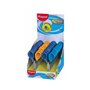Tesoura escolar Maped Sensoft com ponta redonda, 13 cm - Lâminas de aço inoxidável - Cabo de plástico flexível - Cores sortidas