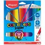 Maped Color'Peps Strong - Pacote com 24 Lápis de Cor Triangulares - Mina de 3,2 mm - Sem Madeira - Ponta Ultrarresistente - Core
